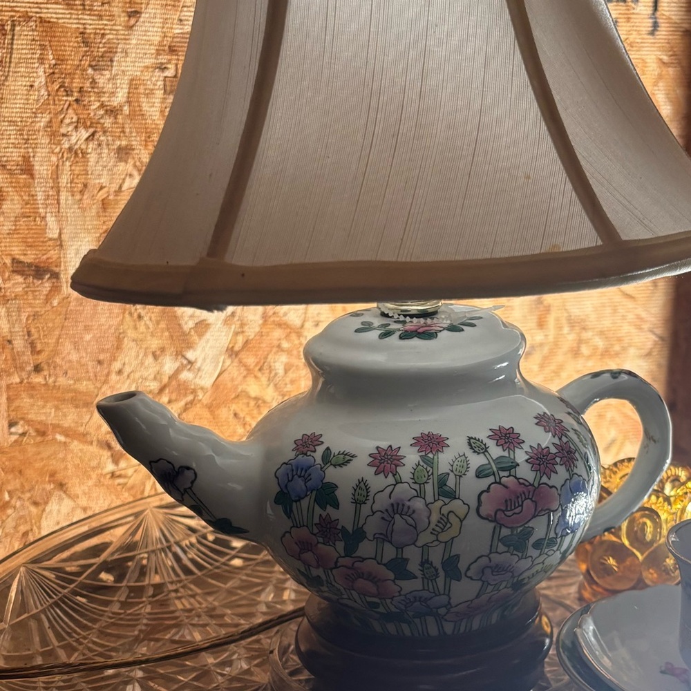 Genie tea pitcher lamp shade